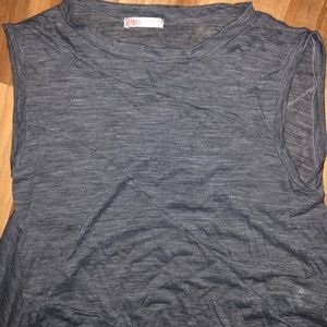 Amber Sakai Gray designer sleeveless top